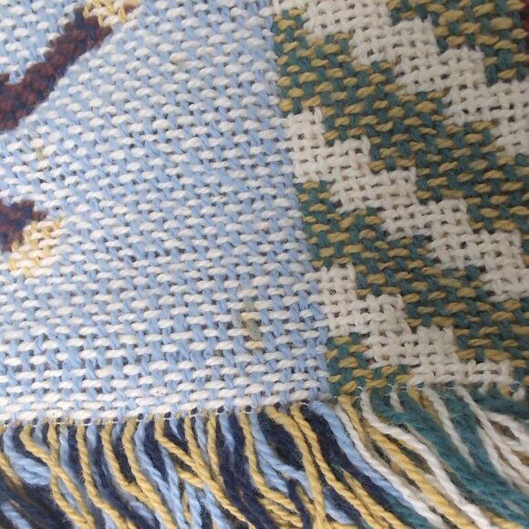 Clair Designs Lew Magram Sweater OS Vintage Western Native Art Tapestry Cardigan - Picture 2 of 9